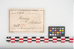 Etikett zu Bronzearmreif (NHMW-PRAE-025936)